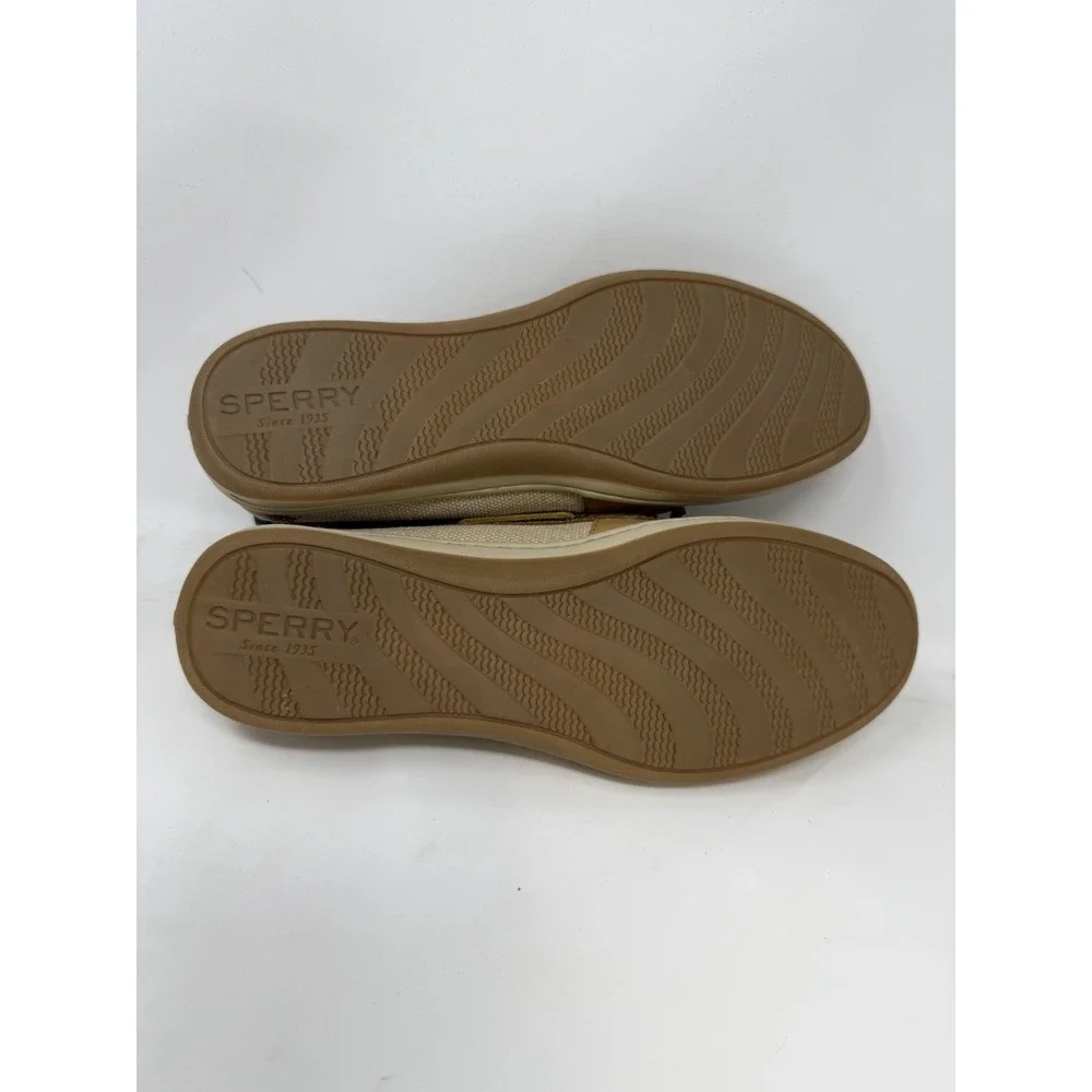 Sperry Top Sider Women Brown Tan‎ Leather Boat Shoes Size 6M STS97211